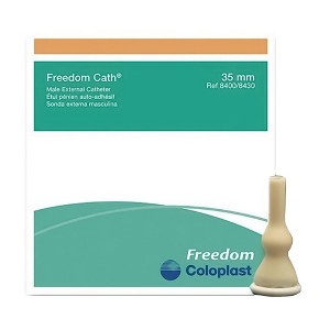 Freedom Cath Disposable Latex One Piece Male External Catheter 35 mm 100 per Box - 1 of 3