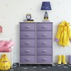 Sorbus 10 Drawers Dresser - Furniture Storage for Bedroom, Closet, Office Organization - Steel Frame, Wood Top, Fabric Bins - 2 of 4