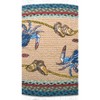 Earth Rugs Blue Crab Braided Oval Patch Tread – Farmhouse Coastal 20"x30" - 3 of 3