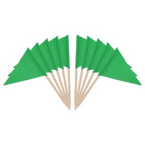 Unique Bargains Small Labeling Marking Cocktail Party Decor Flag Toothpick 100 Pcs - 1 of 4