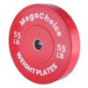 Rubber Bumper Weight Plates 10,15,25 Lbs Pairs,2-Inch Rubber Bumper Plates 100 Lbs Sets for Home Gym Workout - 2 of 4