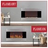 Hastings Home 36" Wall-Mount Electric Fireplace Heater with Orange Flame and Remote - 3 of 4