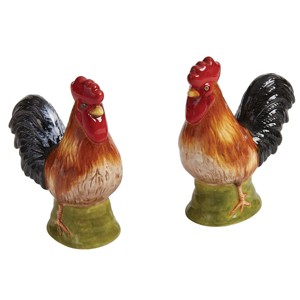 Park Designs Break Of Day Rooster Salt And Pepper Set - 1 of 3