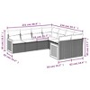 vidaXL 8 Piece Patio Sofa Set with Cushions - Black and Cream - 3 of 4