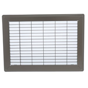 Hart & Cooley 6" x 14" Heavy Duty Steel Floor Grille, HVAC Vent Cover, Brown - 1 of 1