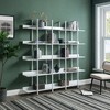 Chic Crate-5-Tier Open Bookshelf – Vintage Industrial | MDF+Metal Frame | Home Office | Open Shelving - 2 of 4