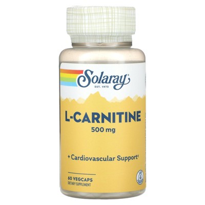 Solaray L-Carnitine, 500 mg, 60 Vegcaps