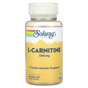 Solaray L-Carnitine, 500 mg, 60 Vegcaps - 1 of 4