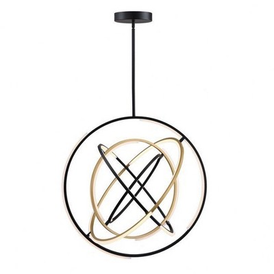 Artcraft Lighting Trilogy 1 - Light Pendant in  Black/Gold