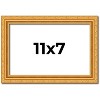 PosterPalooza | 11x7 Wood Antique Frame with UV Acrylic, 4 Finishes: Bronze, Gold, Silver, and Black - 2 of 4