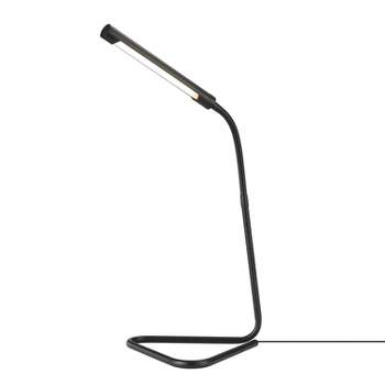 LED 12" Arden Desk Lamp with USB Cable Matte Black (Includes LED Light Bulb) - Globe Electric