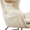 CAVINAS Rocking Chair Modern Accent Chair Upholstery Glider Rocking Chair with High Backrest Comfy Chair - 2 of 4