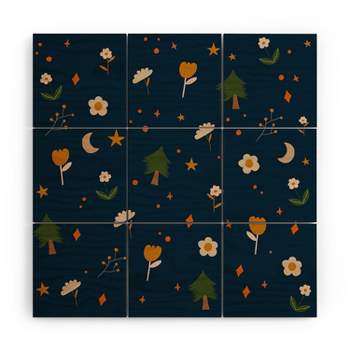 Hello Twiggs Fall Forest Wood Wall Mural - society6