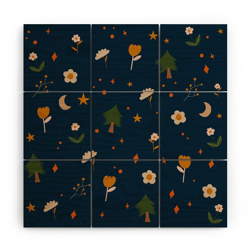 Hello Twiggs Fall Forest Wood Wall Mural - society6, 1 of 3
