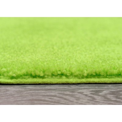Lime-Aid Nylon Traditional Washable 2-Piece Bathroom Rug Set