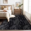 Fluffy Bedroom Area Rug Washable Soft Shag Large Living Room Rug with Non-Slip Backing Plush Fuzzy Nersery Modern Solid Color Throw Carpet - 2 of 4