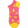Pink Banana Ankle Socks (Women's Sizes, Adult Medium) from the Sock Panda - 3 of 3