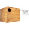 JCs Wildlife Barn Owl Nesting Box Large House Crafted in USA - Exterior Grade Treated Plywood - Mounting Hardware and Pine Shavings Included - - 4 of 4