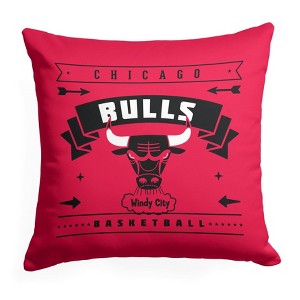 NBA Chicago Bulls Hardwood Classics Printed Throw Pillow - 1 of 4