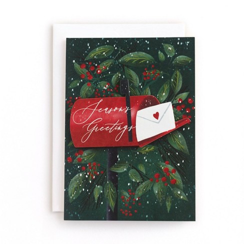 10ct Minted Jolly Mailbox Boxed Cards - image 1 of 4