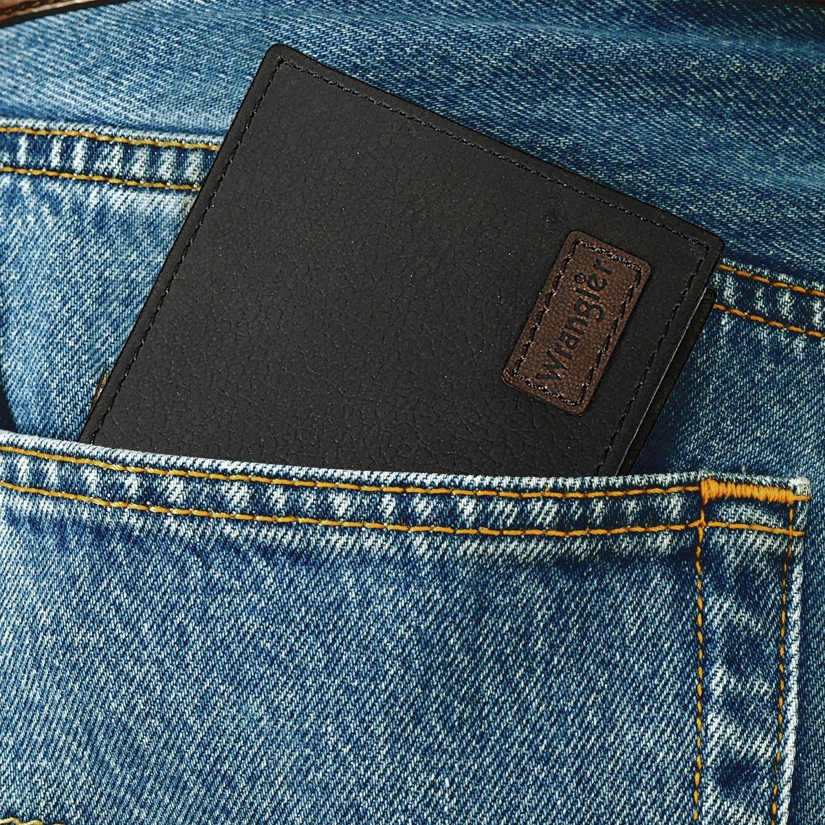 Wrangler Slim Casual RFID Genuine Leather Bifold Wallet for Mens Dads - thumbnail 7