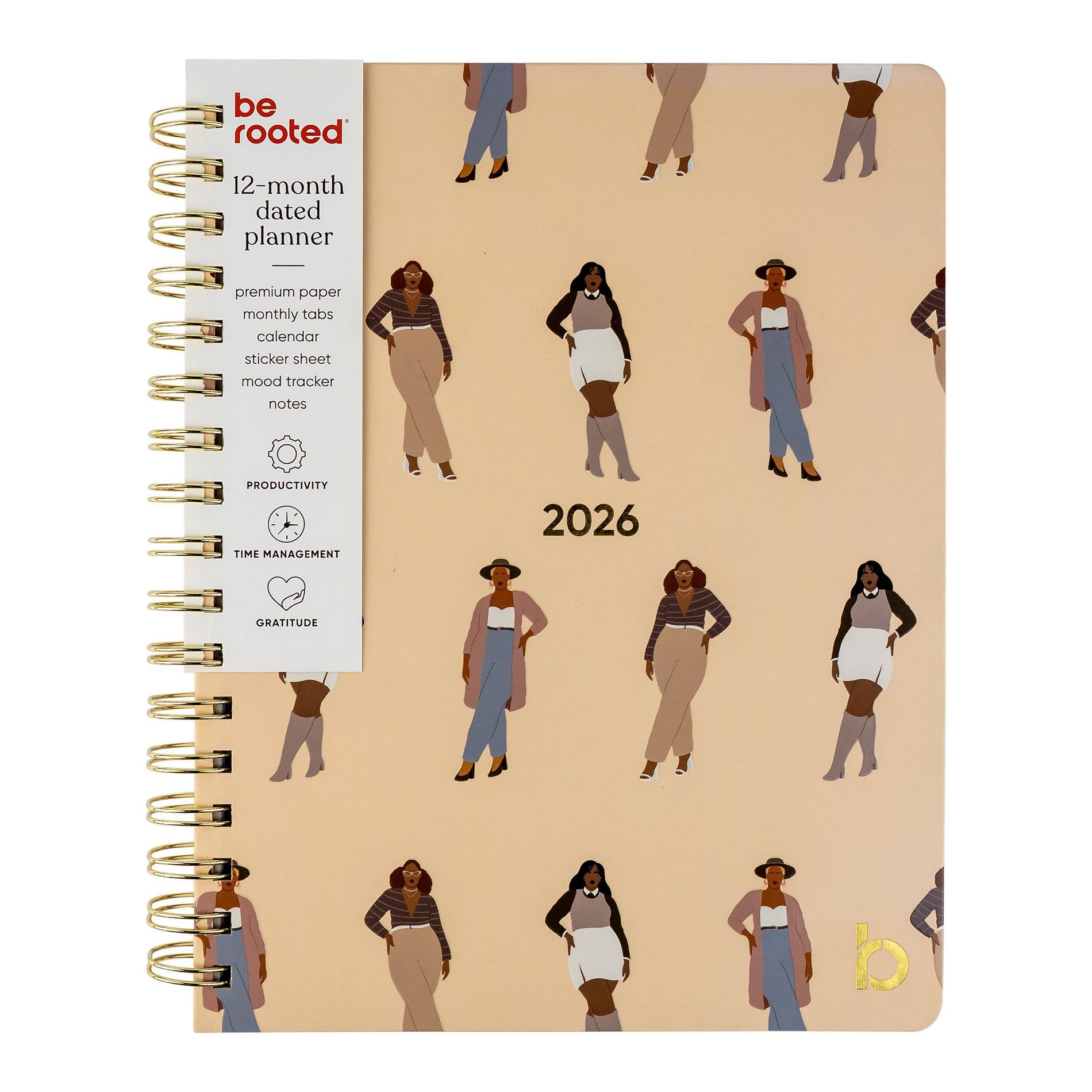 Be Rooted 2025 Yearly Planner 7"x9" All Over Print Neutral