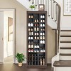 CuisinSmart, 10 Tier Shoe Storage Cabinet, Freestanding Tall Entryway Shoe Organizer for Closet, Entryway, Living Room, Brown - 3 of 4