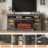 Chic Crate Farmhouse Fireplace TV Stand for 80" TV, 70" Entertainment Center with 36" Electric Fireplace & Storage - 3 of 4
