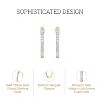 GILDED 1/4, 1/2, 1, 2 Carat Total Weight Lab-Grown Diamond Prong Set Hoop Earrings in 925 Sterling Silver & 14KT Yellow Gold Plated Silver - 2 of 4