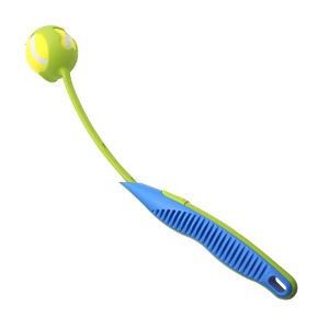 Pet Nugget Ball Tosser, Tennis Ball Launcher Retrieving Dog Toy in Green - 1 of 4