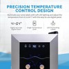 Newair 12 Bottle Wine Cooler Refrigerator, Freestanding Wine Fridge with Stainless Steel & Double-Layer Tempered Glass Door, Quiet Compressor Cooling - 4 of 4