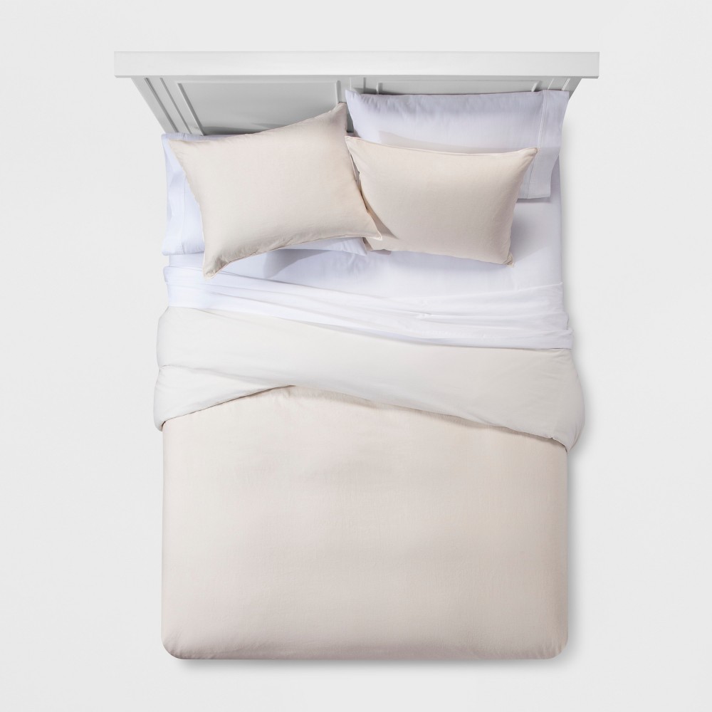 Chalk Washed Linen Blend Duvet Cover Set (King) - Project 62 + Nate Berkus was $89.99 now $44.99 (50.0% off)