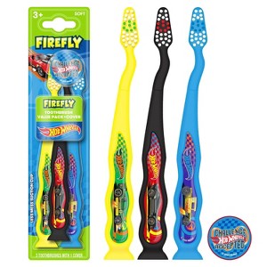 Firefly Hot Wheels Kid Toothbrush Soft, 3 Ct - 1 of 4