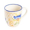 Laurie Gates Tierra Tile 4 Piece 17.4 Ounce Hand Painted Stoneware Mug Set - 3 of 4