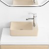 JONATHAN Y Felix Modern Wall Mounted Rectangular Ceramic Mini Sink - 2 of 4