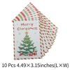 Unique Bargains Christmas Greeting Card Multicolor 4.5 "x3.1 " 10Pcs - 3 of 4