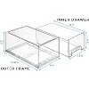 Sorbus 2 Pack Clear Stackable Pull-Out Drawers - Organization and Storage Containers for Kitchen, Pantry, Bathroom and More - 4 of 4