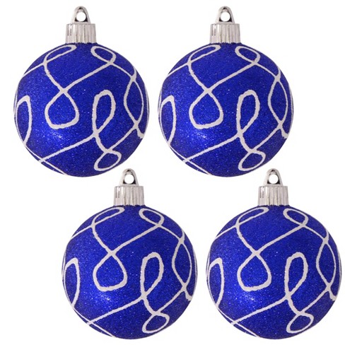 Christmas By Krebs - Plastic Shatterproof Ornament Decoration - Blue ...