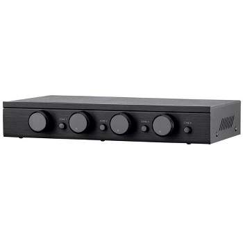 Monoprice SSVC-4.1 Single Input 4-Channel Speaker Selector With Volume Control, Impedance Protection, Individual Zone On/Off Buttons