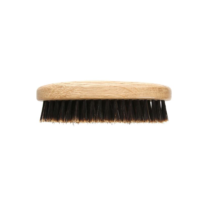 Bass Brushes - Men's Hair Brush Wave Brush with 100% Pure Premium Natural Boar Bristle SOFT Natural Wood Handle Military/Wave Style Oval Oak Wood, 4 of 5