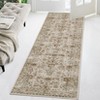 Machine Washable Rug Ultra Thin Area Rug Non Slip Vintage Rug Foldable Stain Resistant Rugs for Living Room Bedroom Indoor Low Pile Carpet - 4 of 4