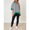 Imily Bela Womens Summer Oversized Striped Cotton T Shirts Casual Half Sleeve Color Block Loose Crewneck Sweatshirts - 4 of 4