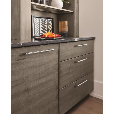 Polished Chrome Modern Industrial Cabinet Drawer Pull