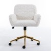 NicBex Luxury Velvet Swivel Office with Reclining Back,Chic Height Adjustable Ergonomics Computer Chair with Wheels,Versatile Vanity Chairs - 3 of 4