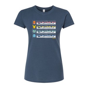 Women's - Pokémon - Retro Pokémon Fitted Graphic T-Shirt - 1 of 3