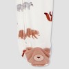 Carter's Just One You® Baby Fleece Wilderness Animals Sleep N' Play - Cream - 4 of 4