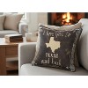 Texas-Themed Pillow I Love You to Texas & Back by Manual Woodworkers and Weavers - 2 of 3