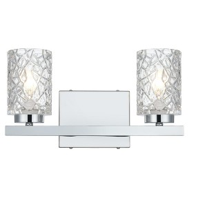 Elegant Lighting Cassie 14 inch Wall Sconce in Chrome - 1 of 4