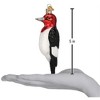 Old World Christmas Glass Blown Ornament for Christmas Tree, Red Headed Woodpecker - 4 of 4