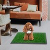 Sevobal Pet Training Pads and Potties, Cat Litter Mat with Urine and Water Proof Function, Grassland Shape Mat for Cat, Green, 25"*20"*0.2" - 2 of 4